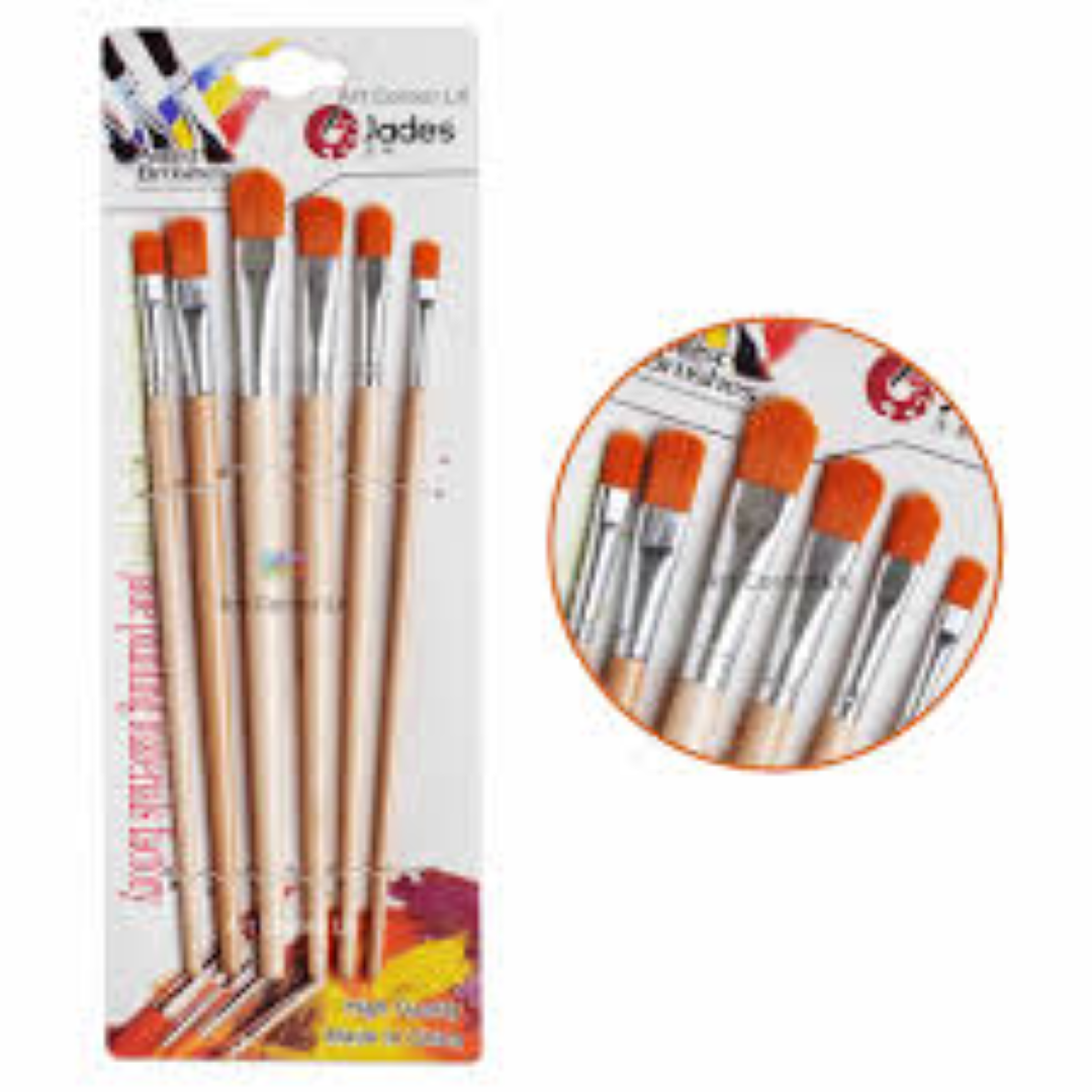 JADES ARTIST BRUSHES 6PCS 577-6B